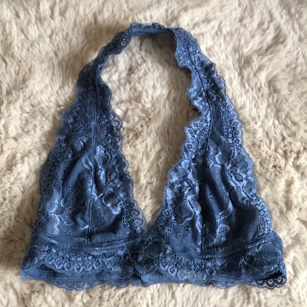 Pretty blue bralette!